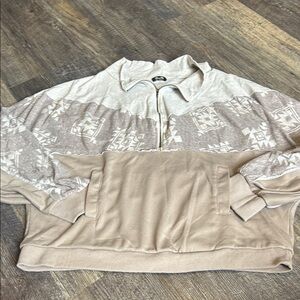 Miss me Beige Patterned Top large